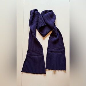 Coldwater Creek Purple Ribbed Knit Scarf